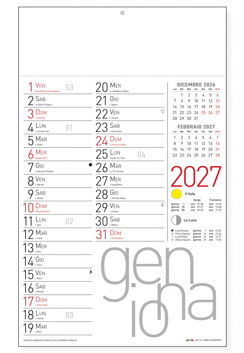Calendario olandese