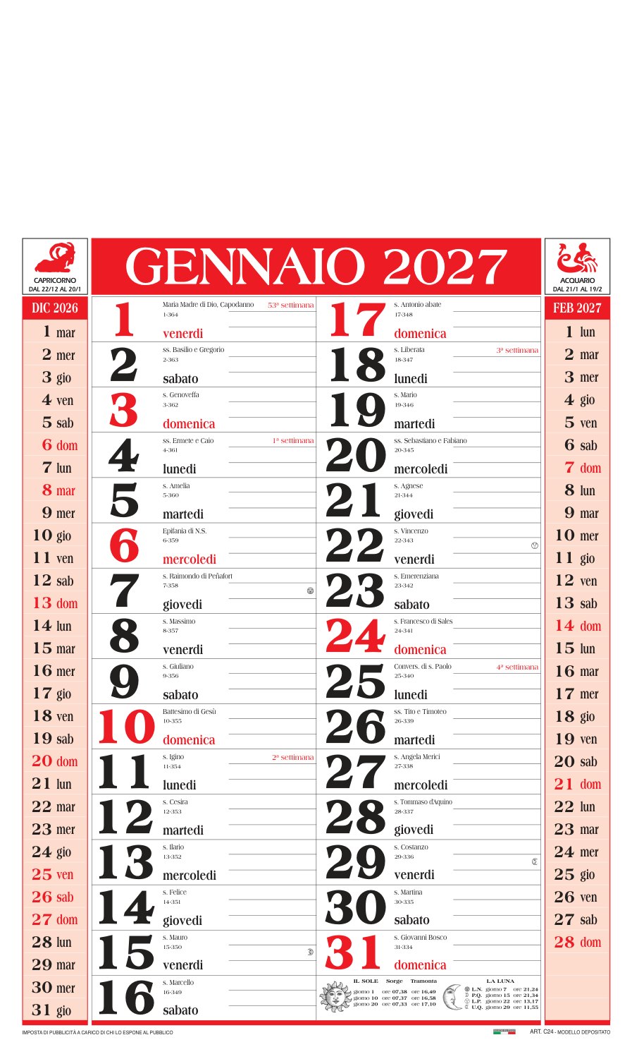 Scopri di più sull'articolo Calendario olandese Classico personalizzato: com’è fatto e a chi serve