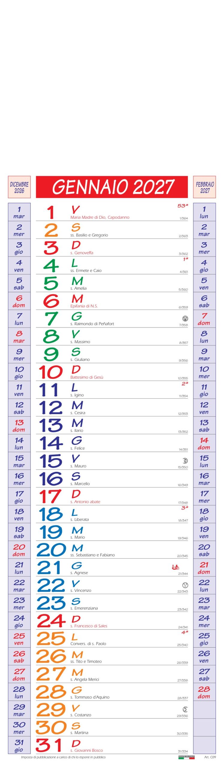 Scopri di più sull'articolo Calendario olandese Silhouette personalizzato: com’è fatto e a chi serve